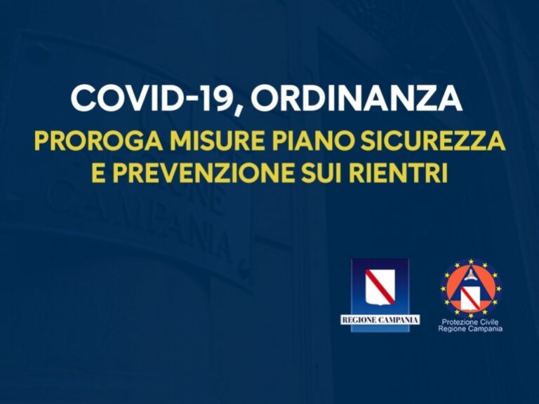 regione campania proroga ordinanza