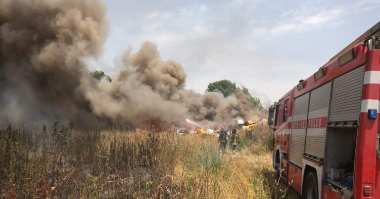 Caivano Incendio Campo Rom