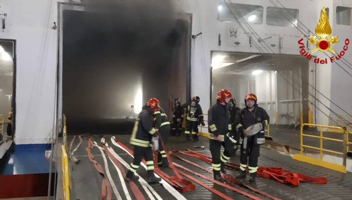 Incendio Traghetto Palermo Napoli