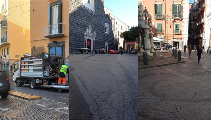 Napoli Eintracht piazza del Gesù