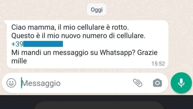 Truffa Whatsapp