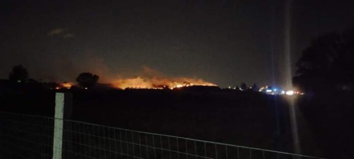 Afragola Incendio Ex Discarica Scafatella