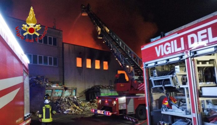 Incendio Impianto Rifiuti Pastorano