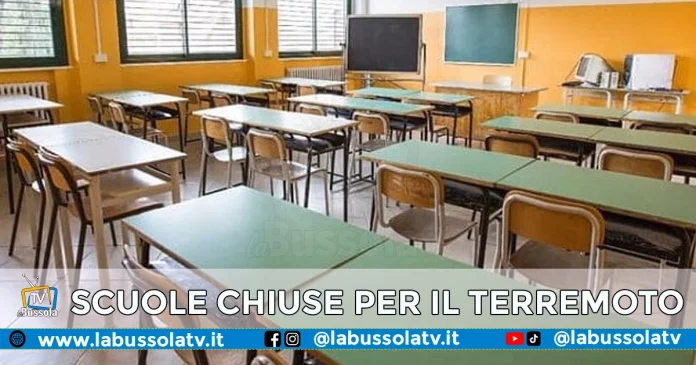 SCUOLE CHIUSE TERREMOTO