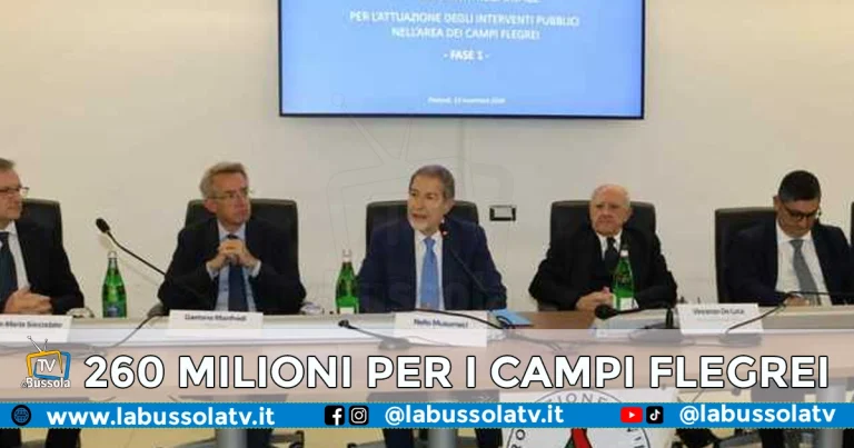 Campi Flegrei: 260 milioni per la sicurezza delle infrastrutture pubbliche