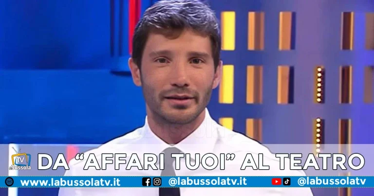 Stefano De Martino dal successo di “Affari Tuoi” al teatro