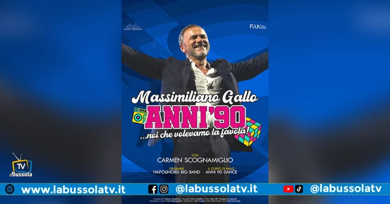 Massimiliano Gallo in scena al Teatro Cilea con “Anni 90’… Noi che volevamo la favola!”