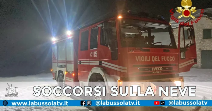 VIGILI DEL FUOCO NEVE CAMPANIA