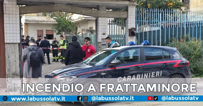 INCENDIO FRATTAMINORE MARIA PAROLISI